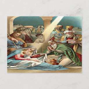 baby jesus vycard vykort