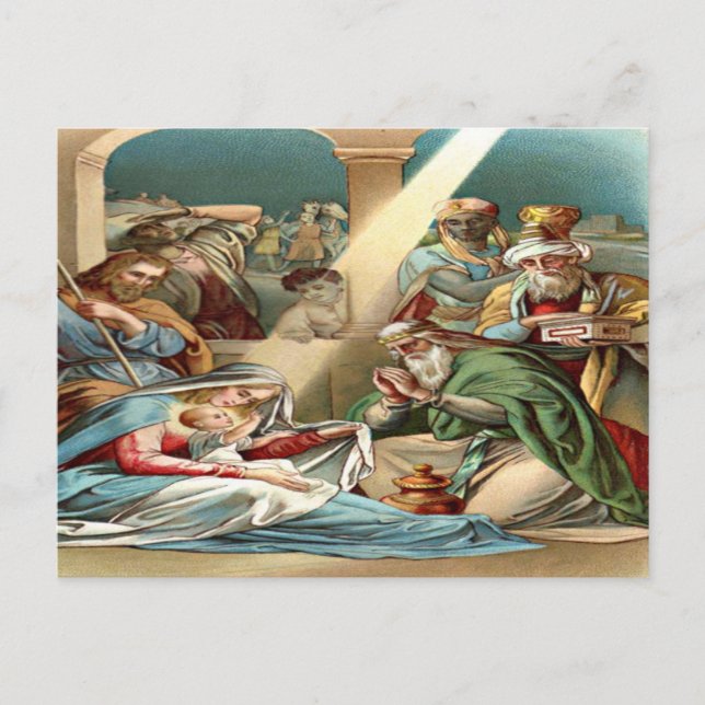 baby jesus vycard vykort (Framsida)