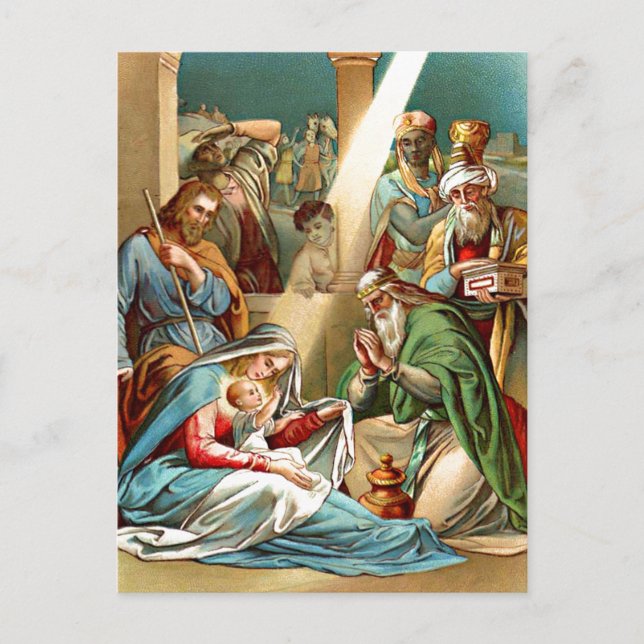 baby jesus vycard vykort (Framsida)