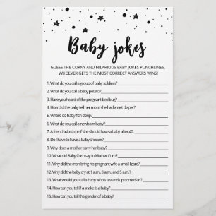 Baby Jokes Baby Shower-spel med svar