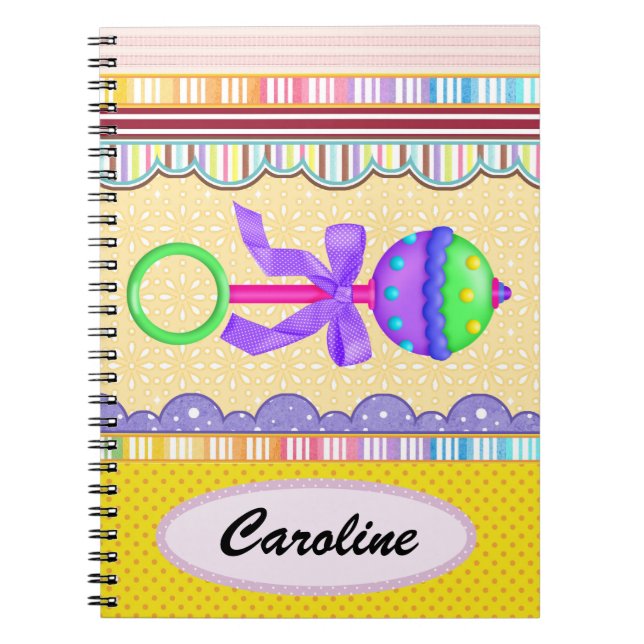 Baby Journal Anteckningsbok Med Spiral (Framsidan)