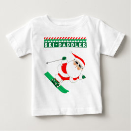Baby jul Helgdag Skier Baby T-Shirt