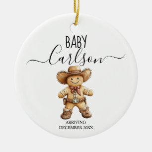 Baby Julgransprydnad Keramik