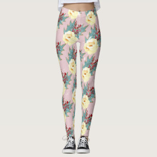 Baby julhandavtryck leggings