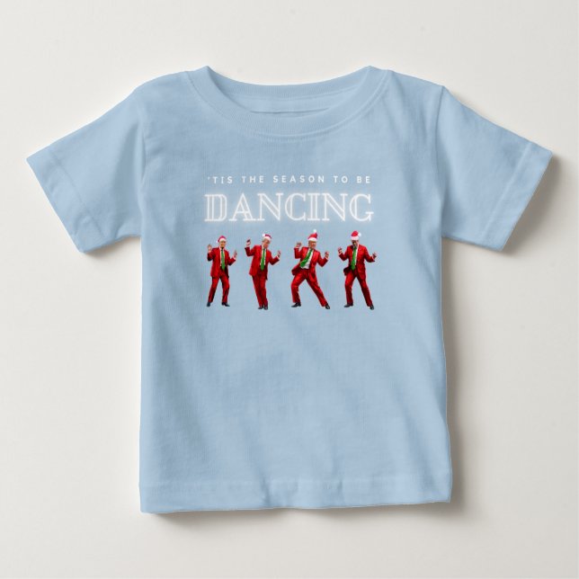 Baby julklapp Dancing T-shirt (Framsida)
