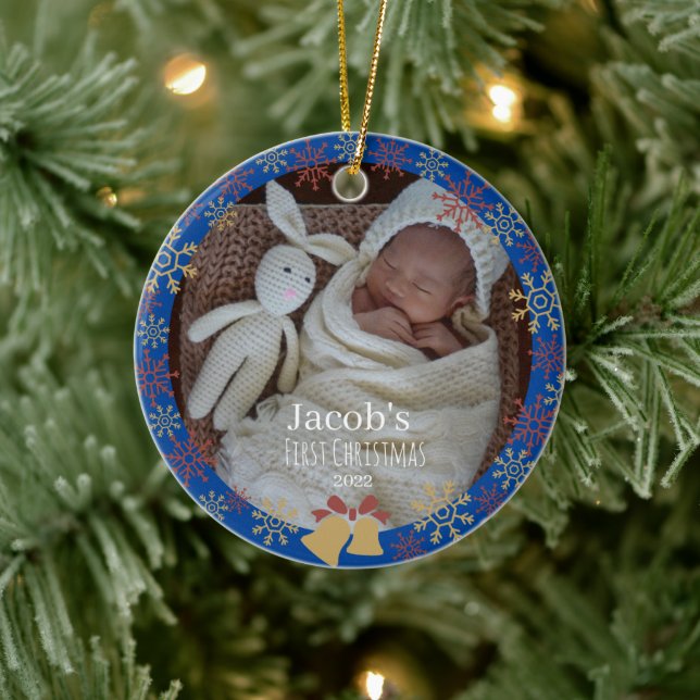Baby-julsnowflake Julgransprydnad Keramik (Träd)