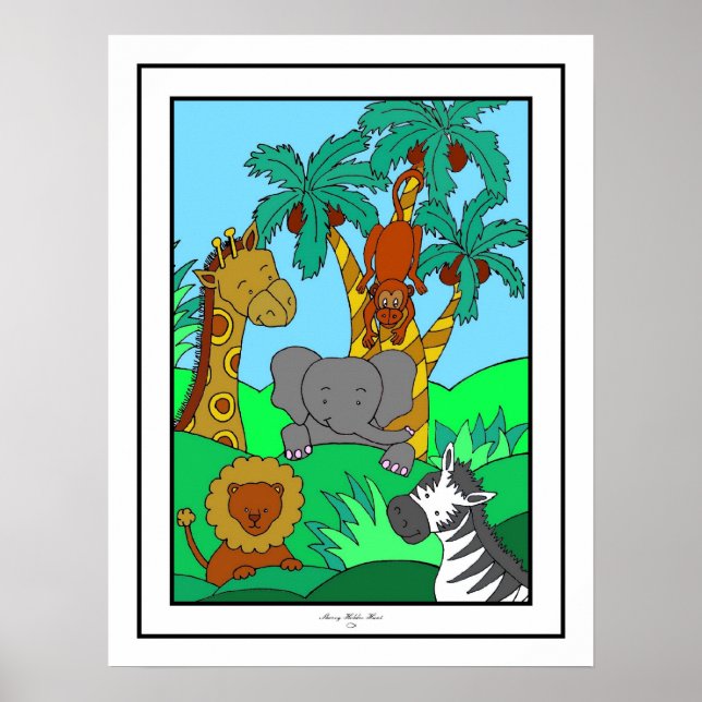 Baby Jungle 1 Poster (Framsidan)