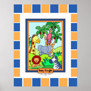 Baby Jungle 28 Anpassad 2 Poster