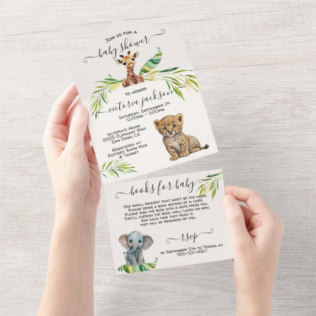 Baby Jungle Safari Baby Shower (Tearaway)