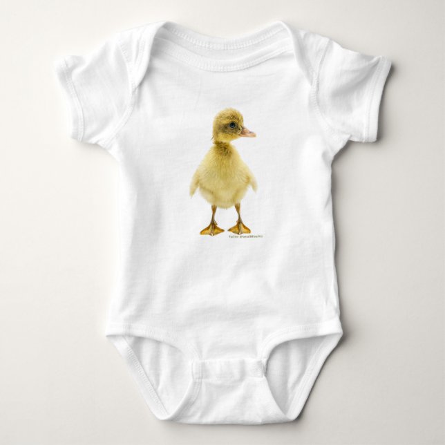 Baby "Just Hatched"-ankning T Shirt (Framsida)