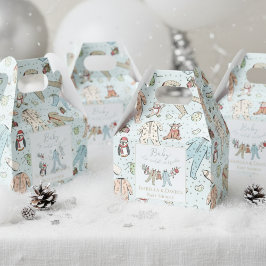 Baby Kallet utanför babyduschen för vinter Presentaskar