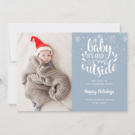 Baby Kallet utanför Blå foto-Helgdag Meddelande