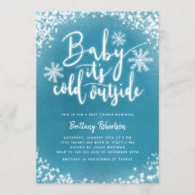 Baby Kallet utanför Blue Winter Baby Shower