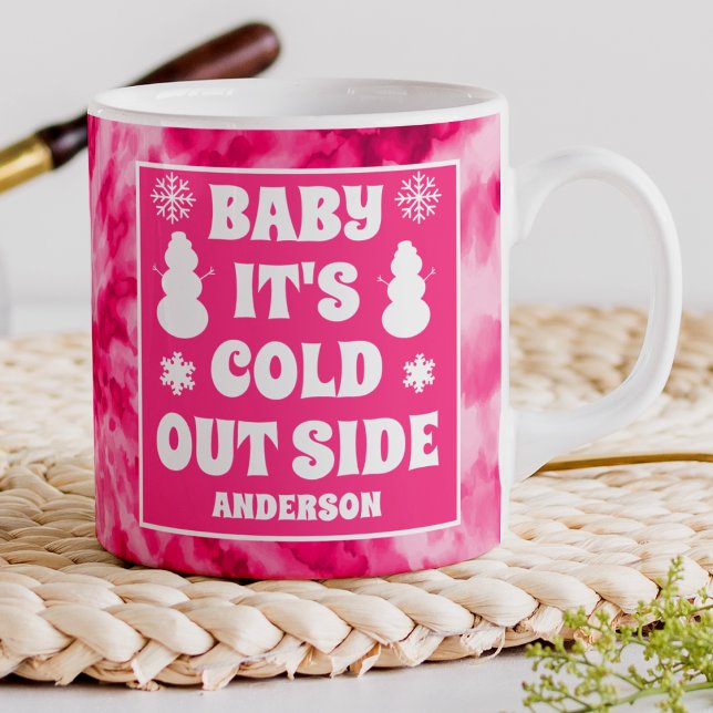 Baby Kallet utanför Rosa Tie Dye Helgdag Kaffemugg (Skapare uppladdad)