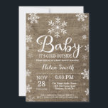 Baby Kallet utanför Rustic Winter Baby Shower Inbjudningar<br><div class="desc">Baby Kallet utanför Rustic Winter Baby Shower-inbjudan. Bjud in barn eller flicka. Winter Helgdag Baby Shower Inbjudan. Vit Snöflingor. Bakgrund för eftersläpning. Land Vintage Retro. Om du vill göra ytterligare anpassningar klickar du på knappen "Anpassa" och användor verktyg som är utformat för att ändra mallen.</div>