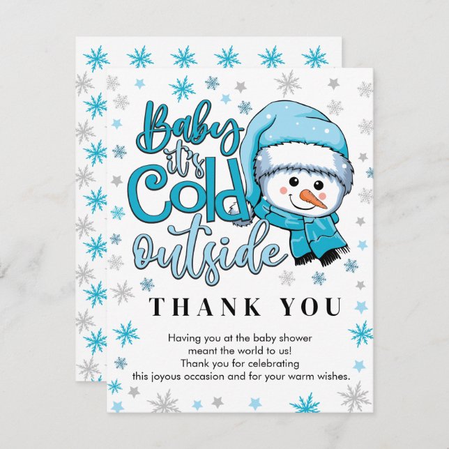 baby kallet utanför tack vare dina kort (Fram/baksida)