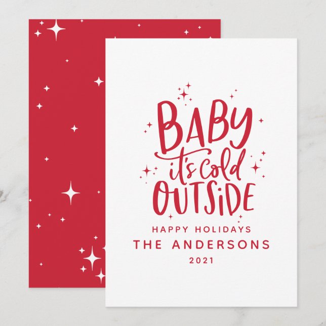 Baby kallet utanför typografin Juli helgdag Spara Datumet (Fram/baksida)