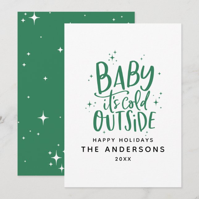 Baby kallet utanför typografin Juli helgdag Spara Datumet (Fram/baksida)