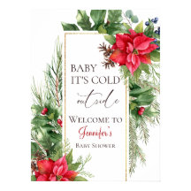 Baby: Kallet utanför Winter Baby Shower Välkommen