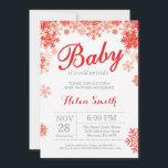 Baby Kallet utanför Winter Red Baby Shower Inbjudningar<br><div class="desc">Baby dess Kall utanför besöket för babyskor för vinter. Red and White Snowflake. Bjud in barn eller flicka. Winter Helgdag Baby Shower Inbjudan. Vit bakgrund. Om du vill göra ytterligare anpassningar klickar du på knappen "Anpassa" och användor verktyg som är utformat för att ändra mallen.</div>