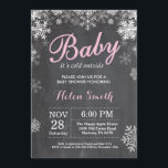 Baby Kallet utanför Winter Rosa Girl Baby Shower Inbjudningar<br><div class="desc">Baby dess Kall utanför besöket för babyskor för vinter. Rosa och vit snöflinga. Bjud in för barn. Winter Helgdag Baby Shower Inbjudan. Bakgrund för kalkbord. Om du vill göra ytterligare anpassningar klickar du på knappen "Anpassa" och användor verktyg som är utformat för att ändra mallen.</div>