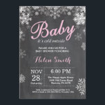 Baby Kallet utanför Winter Rosa Girl Baby Shower Inbjudningar<br><div class="desc">Baby dess Kall utanför besöket för babyskor för vinter. Rosa och vit snöflinga. Bjud in för barn. Winter Helgdag Baby Shower Inbjudan. Bakgrund för kalkbord. Om du vill göra ytterligare anpassningar klickar du på knappen "Anpassa" och användor verktyg som är utformat för att ändra mallen.</div>