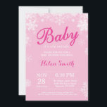 Baby Kallet utanför Winter Rosa Girl Baby Shower Inbjudningar<br><div class="desc">Baby dess Kall utanför besöket för babyskor för vinter. Rosa och vit snöflinga. Bjud in för barn. Winter Helgdag Baby Shower Inbjudan. Bakgrund i flicka. Om du vill göra ytterligare anpassningar klickar du på knappen "Anpassa" och användor verktyg som är utformat för att ändra mallen.</div>