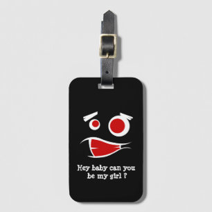 baby kan du vara min flickmonsterdesign T-Shirt Bagagebricka