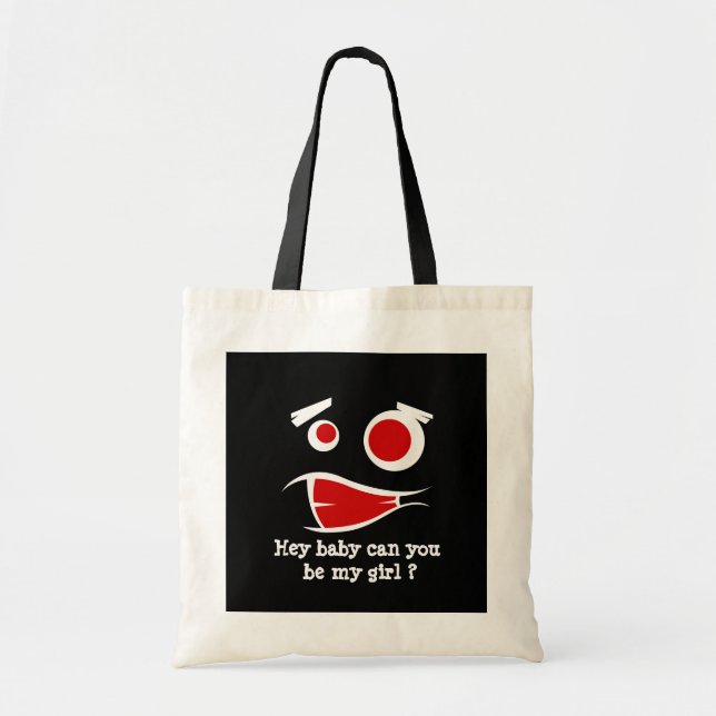 baby kan du vara min flickmonsterdesign T-Shirt Tygkasse (Framsidan)