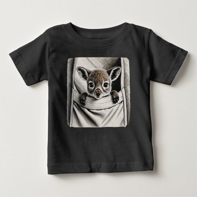 Baby Kangaroo, Cute Joey T Shirt (Framsida)