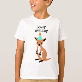 baby känguru födelsedags t-shirt