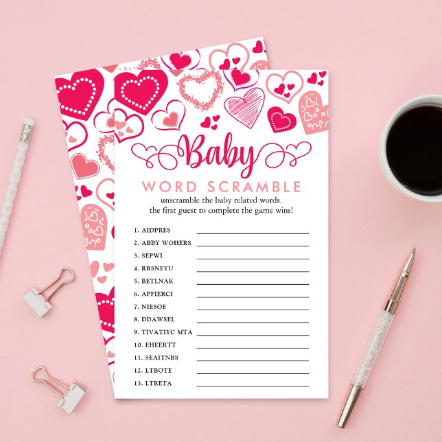 "Baby Kärlek" Alla hjärtans dag Babykläder i Ord (Skapare uppladdad)