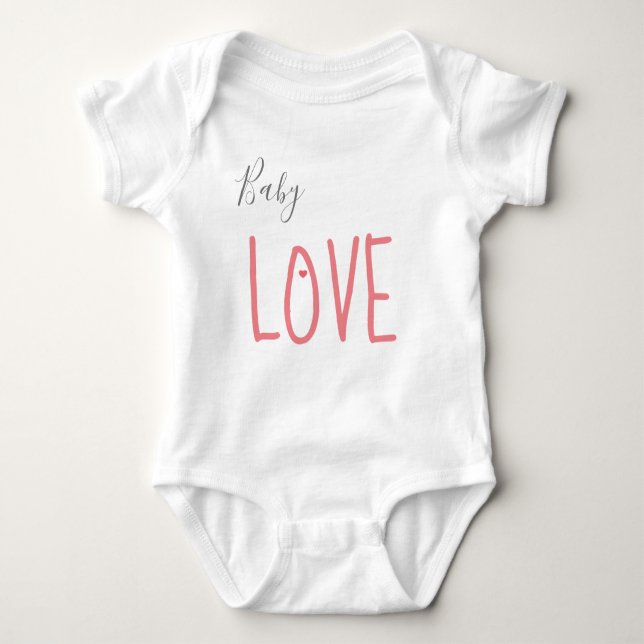 Baby Kärlek Heart T Shirt (Framsida)