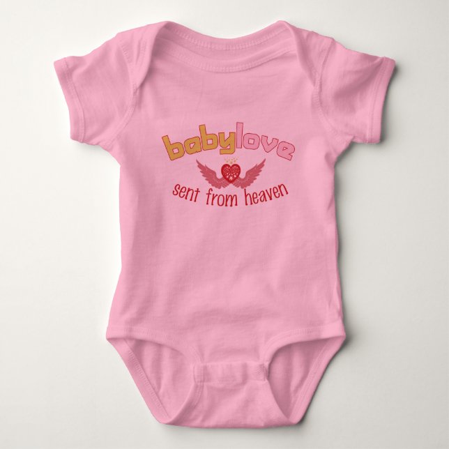 Baby Kärlek, kristen barntröja (flickors) Tee Shirt (Framsida)
