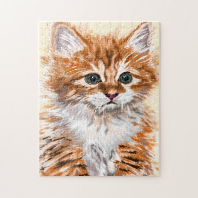 Baby Katt Pussel Liten Husdjur (Vertikal)