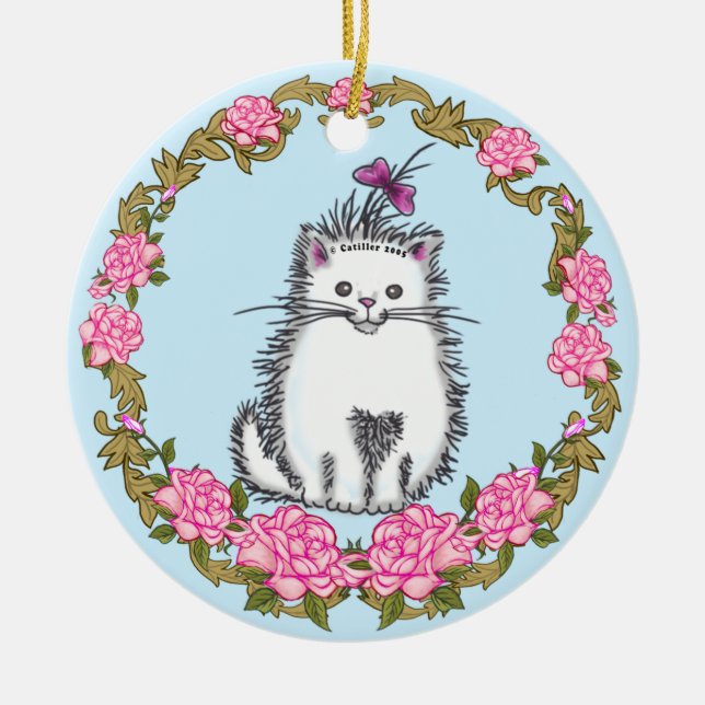 Baby Kattunge Katt Ornament (Framsidan)