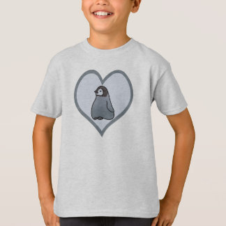 Baby Kejsarpingvin Kyckling Kärlek Barn T-Shirt