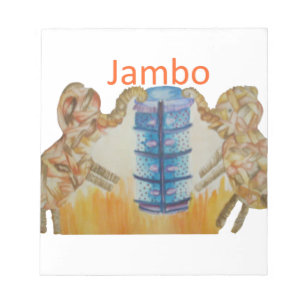 Baby Kids Jambo Jumbo Elephants Design Anteckningsblock
