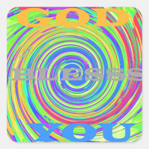 Baby Kids Välsigna dig Du..png Fyrkantigt Klistermärke