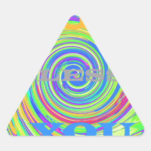 Baby Kids Välsigna dig Du..png Triangelformat Klistermärke