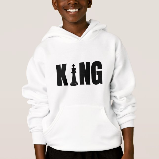 Baby King Chess Hoodie T Shirt (Framsida)