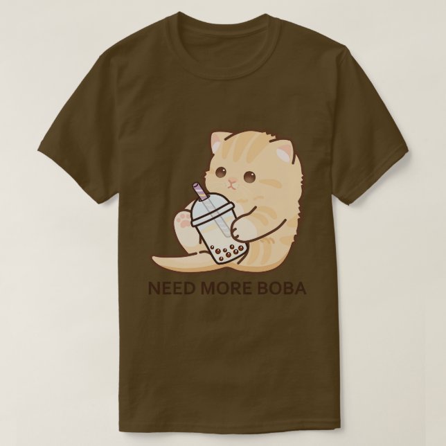 Baby Kitten behöver mer Boba T Shirt (Design framsida)