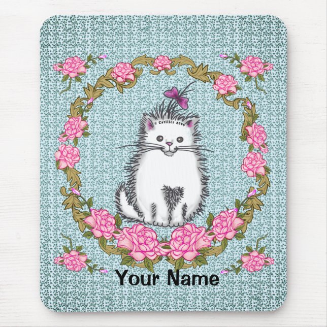 Baby Kitten Cat Mousepad Musmatta (Framsidan)