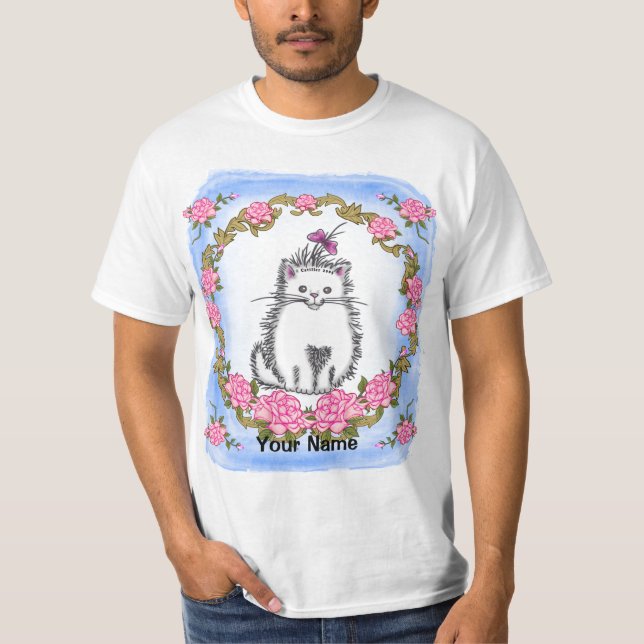Baby Kitten Cat T-Shirt (Framsida)