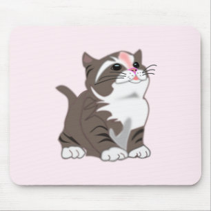 Baby Kitten Mouse Pad - Anpassningsbar Färg - Text Musmatta