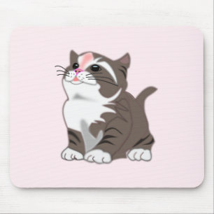 Baby Kitten Mouse Pad I Kärlek Pets - Rosa Musmatta
