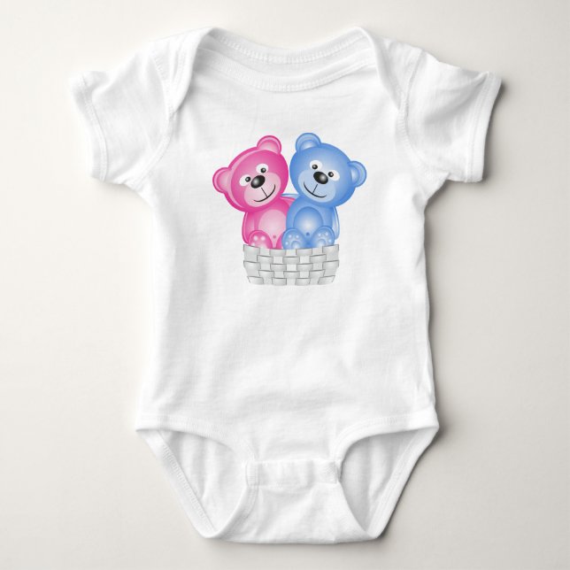Baby kläder med nallar t shirt (Framsida)