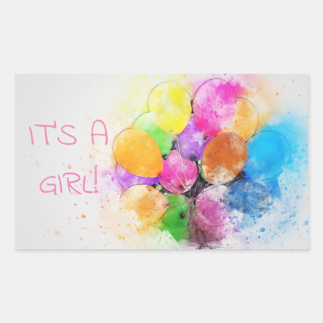 BABY KLASSIC ROUND STICKER REKTANGULÄRT KLISTERMÄRKE (Framsida)