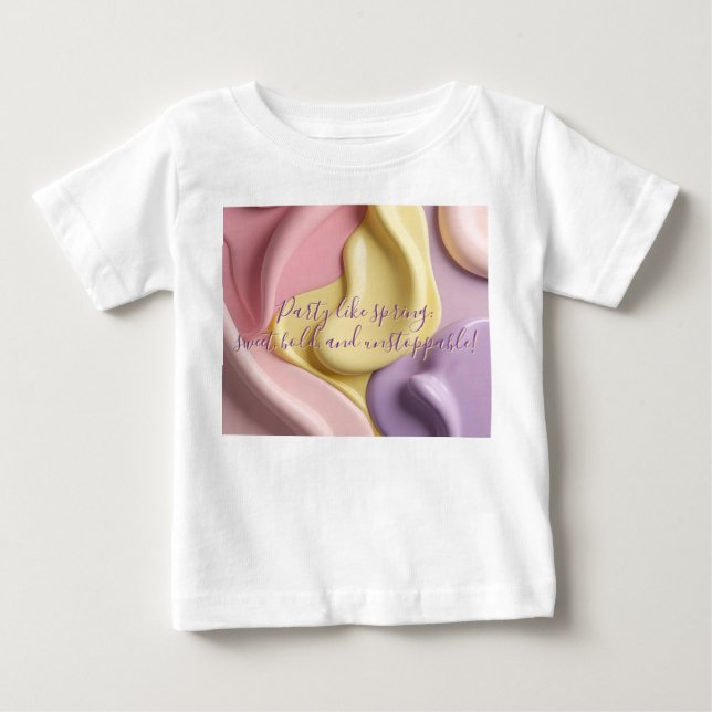 Baby klassisk t-shirt i stilren grafik (Framsida)