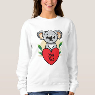 Baby Koala Bear Heart med ditt Anpassningsbar-medd T Shirt